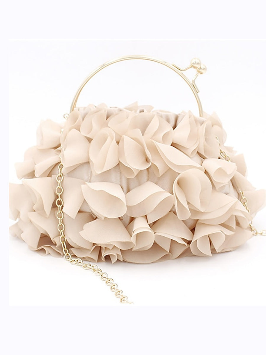 Women's Polyester Solid Color Chain Clutch Bags - Image 2