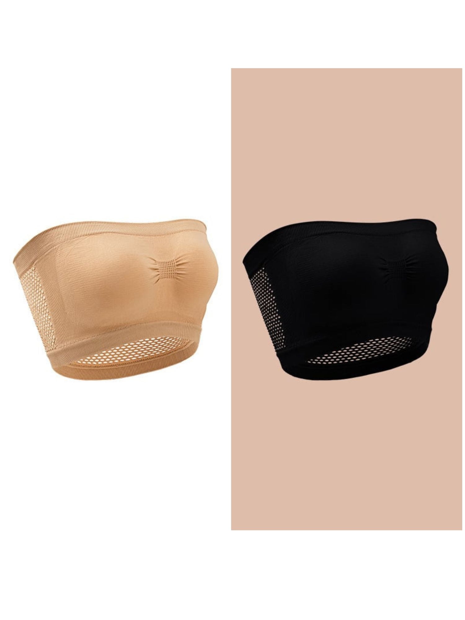 Women's Daily Breathable Solid Color Strapless Bra - 画像 (2)