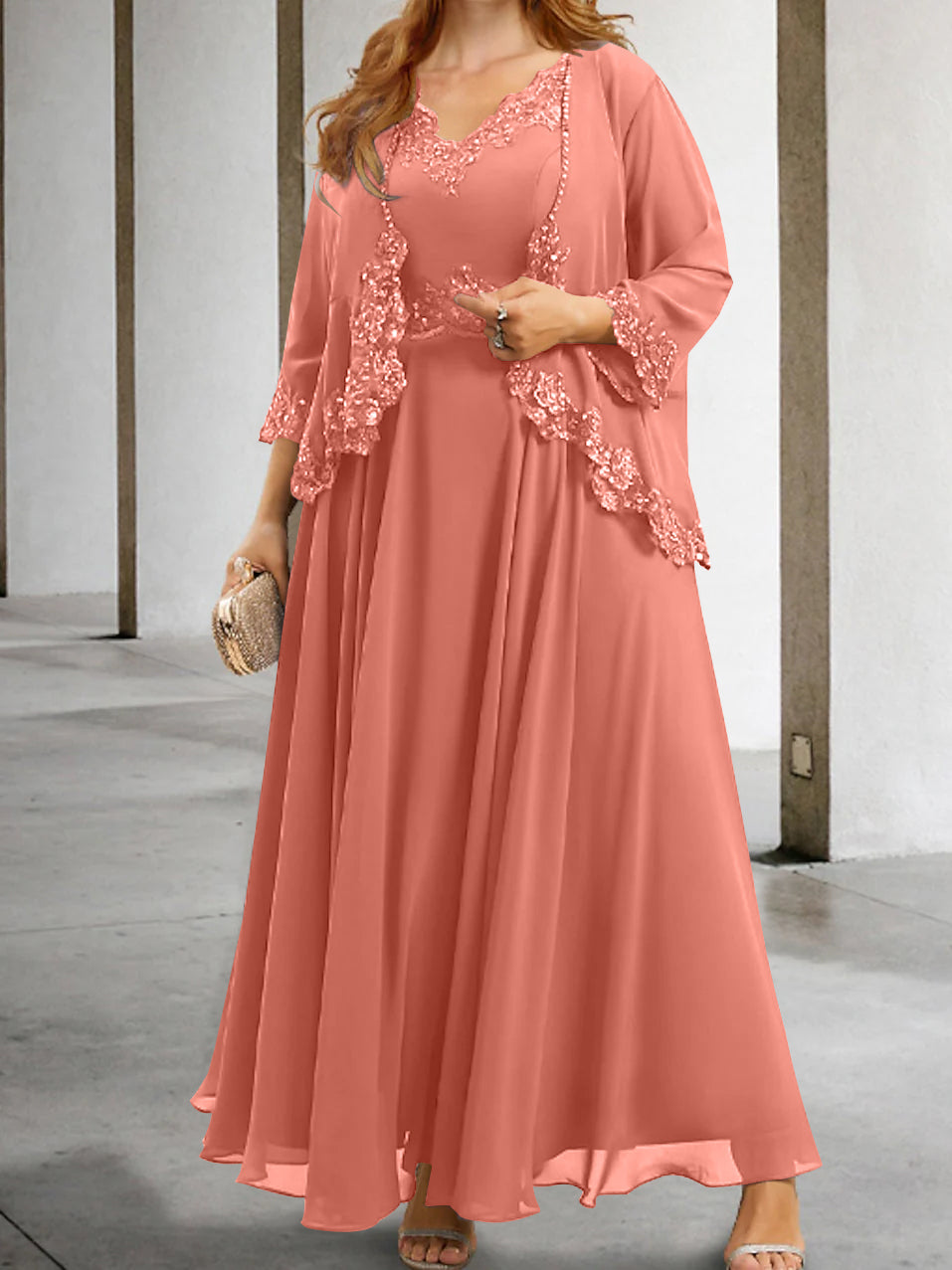 A-Line/Princess Mother of the Bride Dresses with Applique & Sequins - Image 52