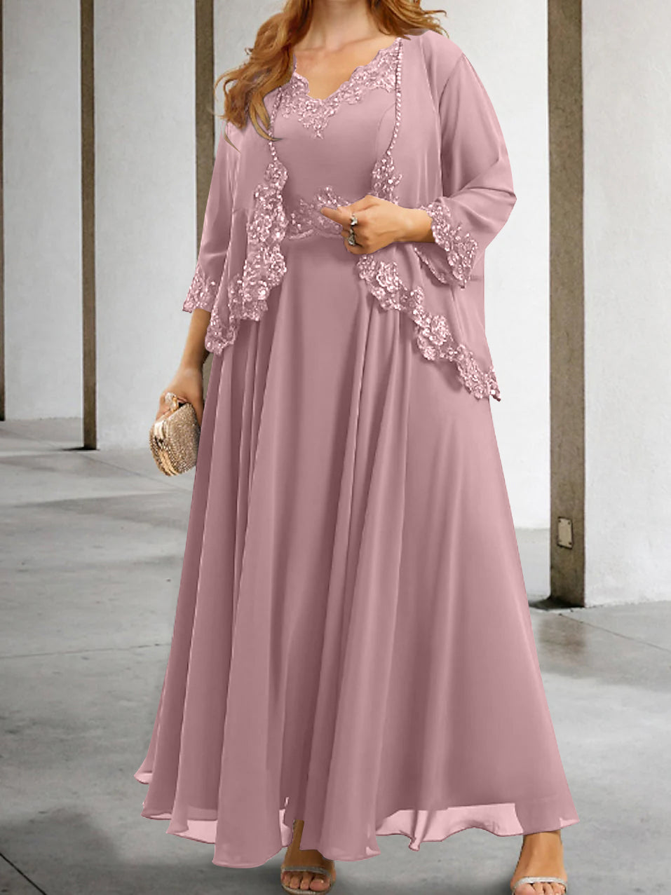 A-Line/Princess Mother of the Bride Dresses with Applique & Sequins - Image 55