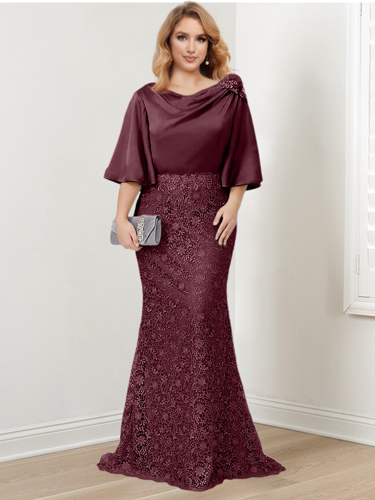 Trumpet/Mermaid Mother of the Bride Dresses with Applique - Image 17