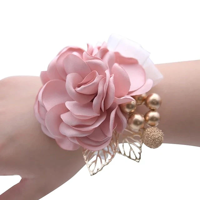 Wedding Flowers Wrist Corsages 18K Gold Plated / Bead 0-10 cm Christmas - 이미지 4