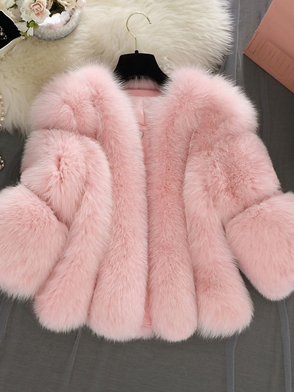 Women's Wedding Bridal Long Sleeves Wrap/Shawls With Pure Color - 画像 (3)