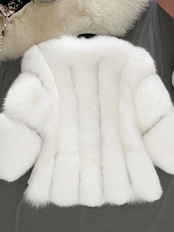 Women's Wedding Bridal Long Sleeves Wrap/Shawls With Pure Color - 画像 (6)