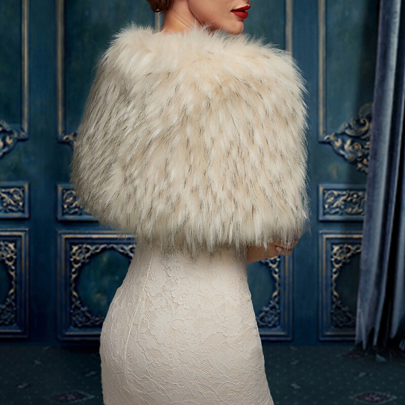 Women's Wedding Bridal Sleeveless Wrap/Shawls With Pure Color - 이미지 2