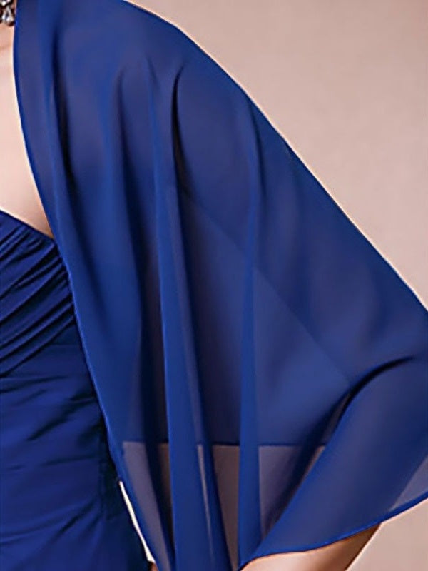 Women's Sleeveless Chiffon Wedding Shawl & Wrap - 이미지 3