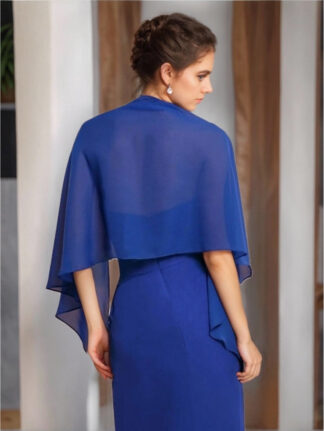 Women's Sleeveless Chiffon Wedding Shawl & Wrap