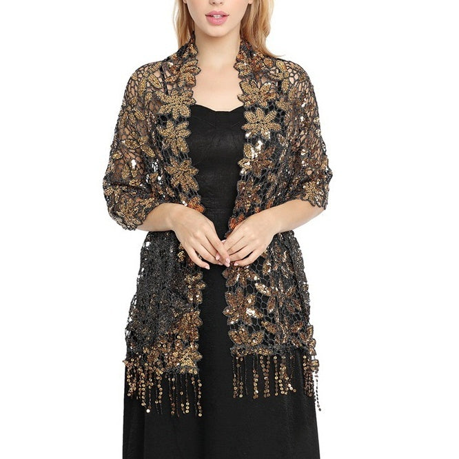 Women's Elegant Sun Protection Sleeveless Lace Wedding Wraps For Wedding Summer - 画像 (9)