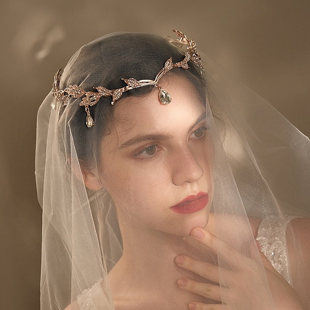 Alloy Wedding Church Elegant Bridal Headpieces With Crystals - Image 2