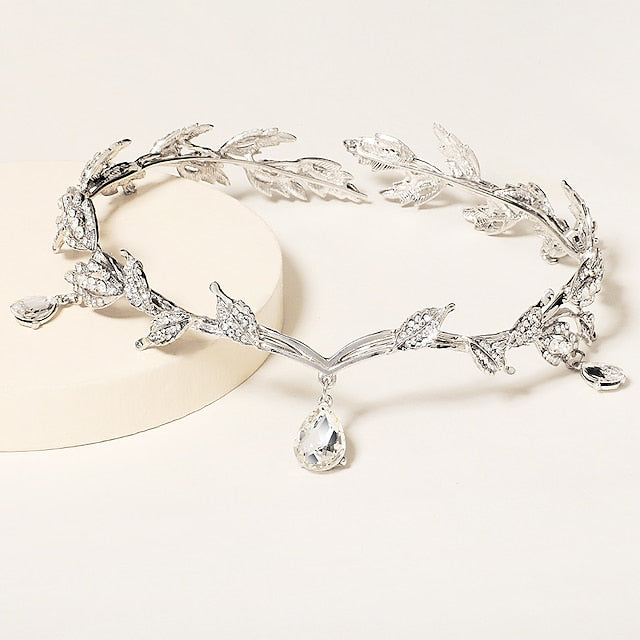 Alloy Wedding Church Elegant Bridal Headpieces With Crystals - Image 3
