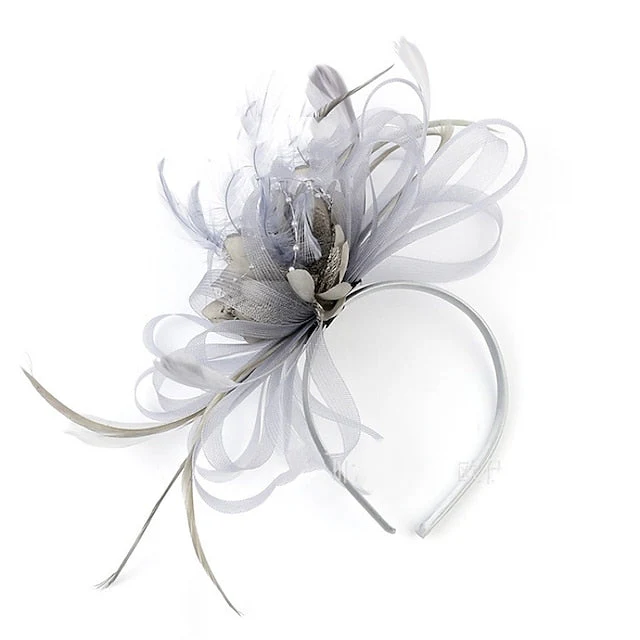 Cocktail Royal Astcot Retro Elegant Fascinators With Feather - Image 5