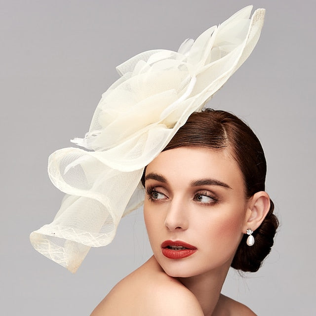 Flowers Feather Net Kentucky Derby Hat Fascinators Headpiece with Feather - Image 11