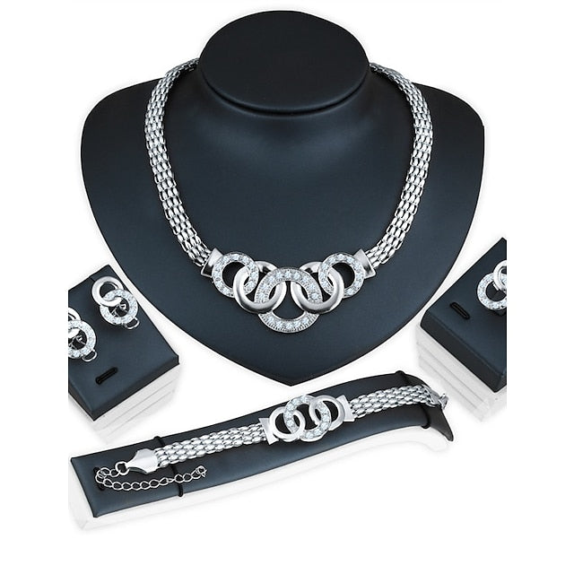 Jewelry Set For Women's Party Wedding Rhinestone - Image 2