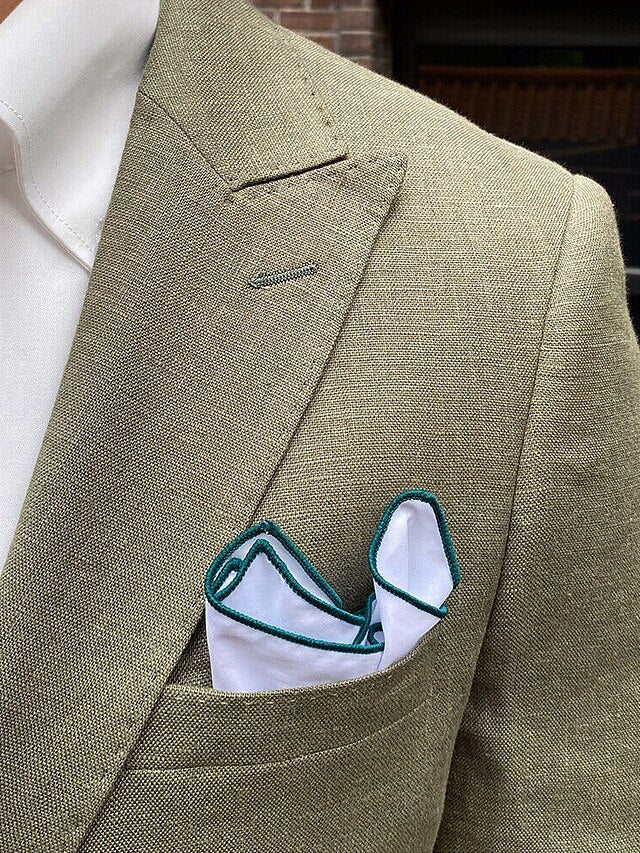 Men's Tailored Fit Single Breasted Two-buttons Blazer Jacket - Image 7