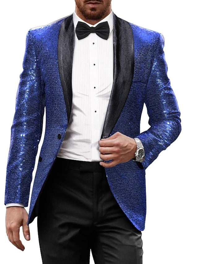 Men's Tailored Fit Single Breasted One-button Party Jacket - Image 5