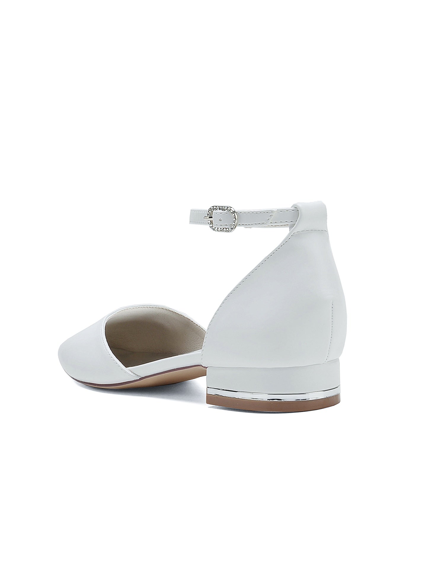 Women's Wedding Shoes Low Heel Pointed Toe Bridesmaid Shoes - Image 5