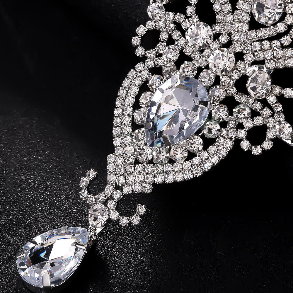 1920s Vintage Feather Exquisite Unique Rhinestone Hairband - Image 2