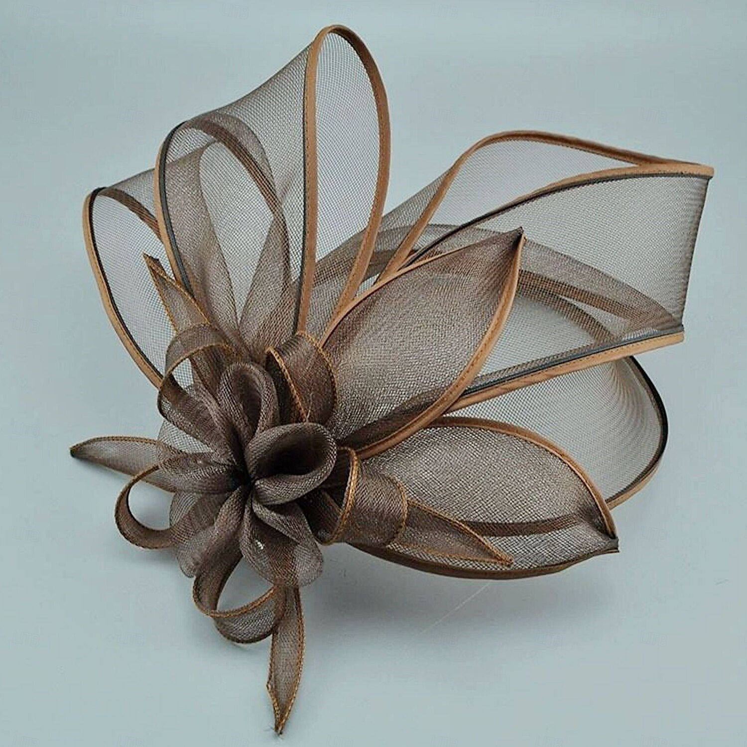 Classic Net Knot Hat Fascinator Hats Headpiece With Cap Floral Headpiece - Image 5