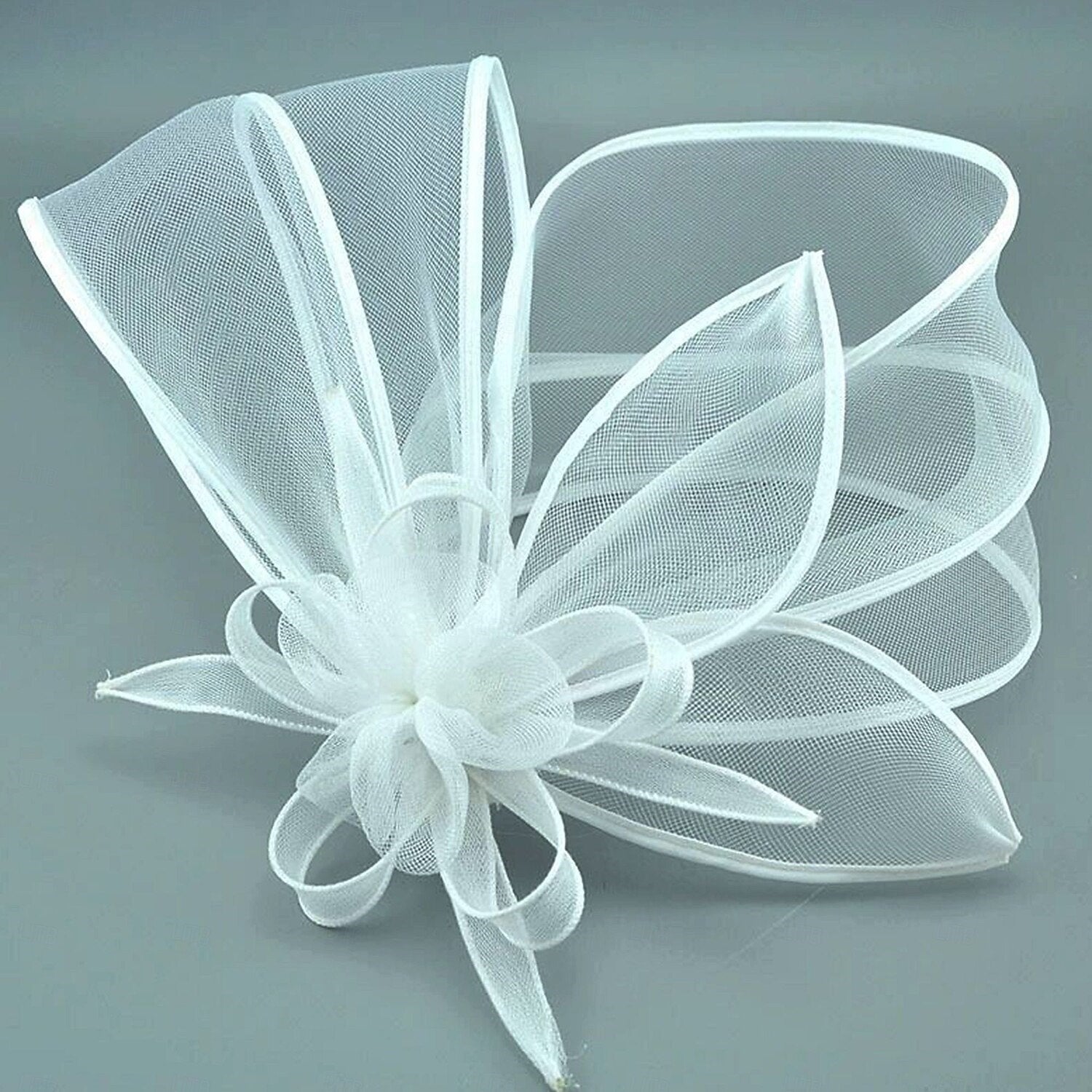 Classic Net Knot Hat Fascinator Hats Headpiece With Cap Floral Headpiece - Image 7