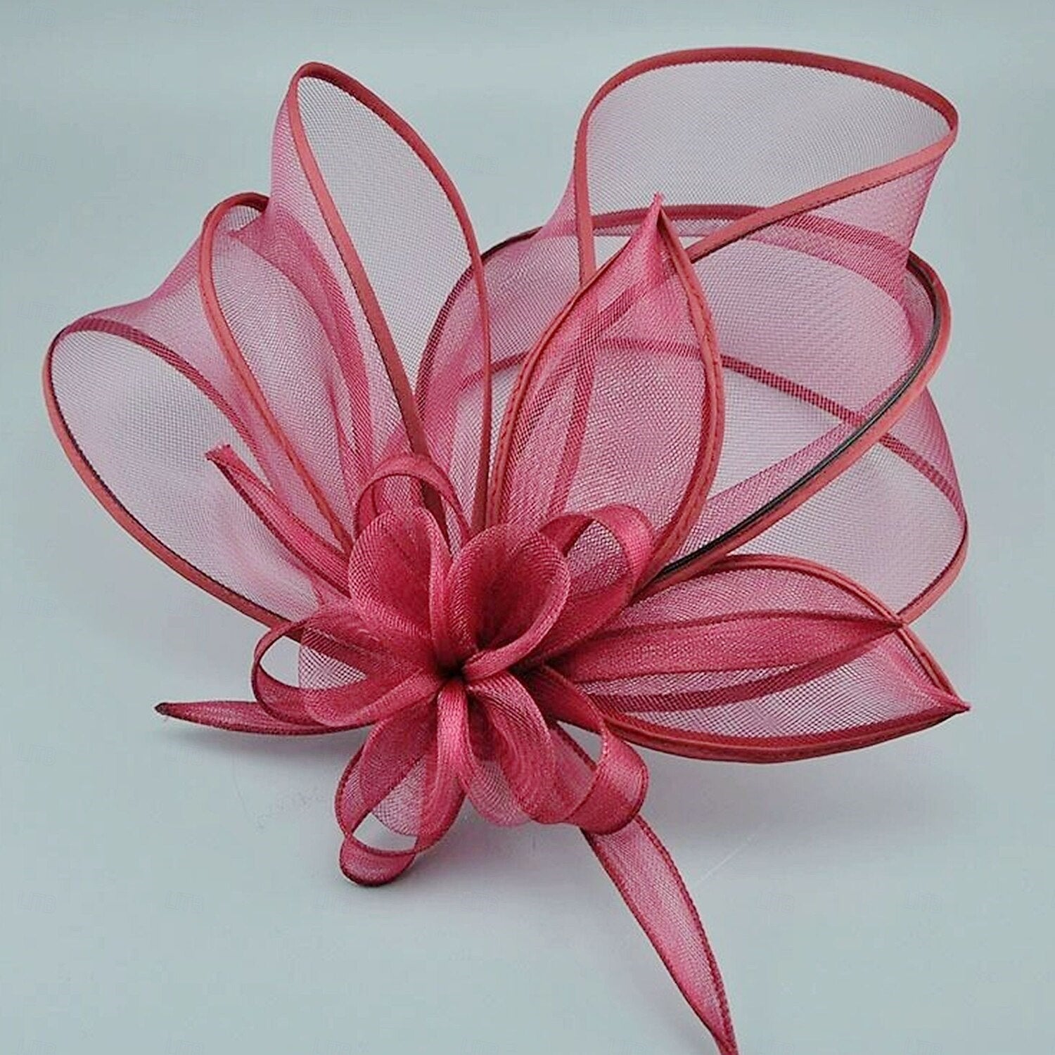 Classic Net Knot Hat Fascinator Hats Headpiece With Cap Floral Headpiece - Image 9