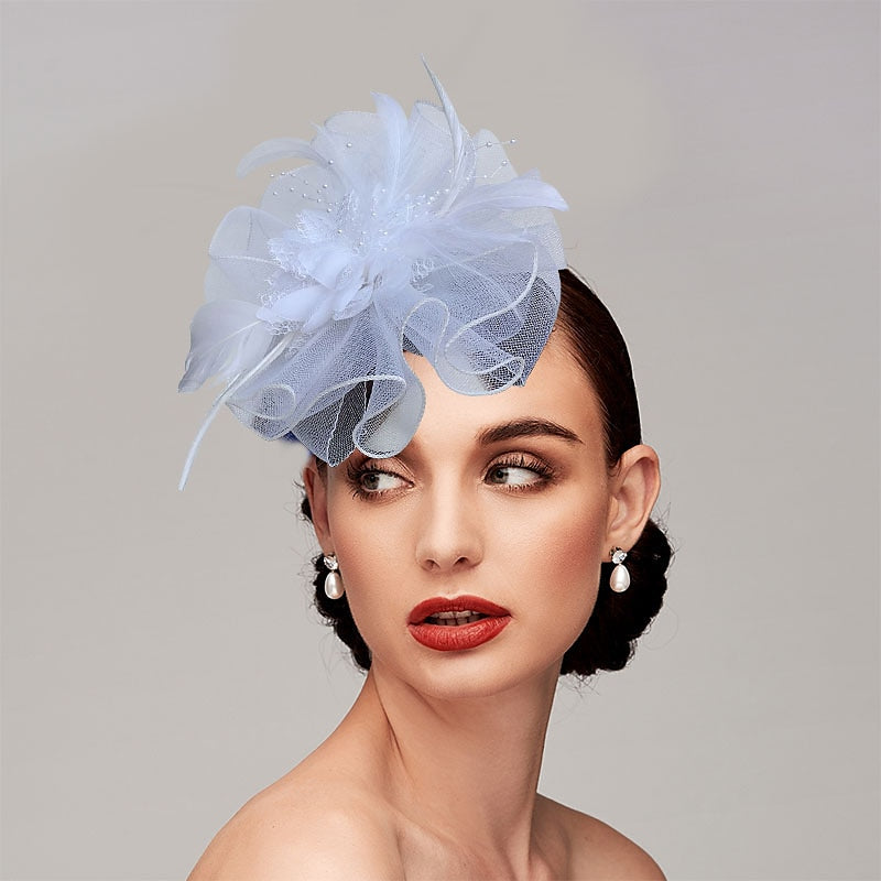 Classical Net Kentucky Derby Hat Wedding Tea Party Fascinators/Headbands - Image 8