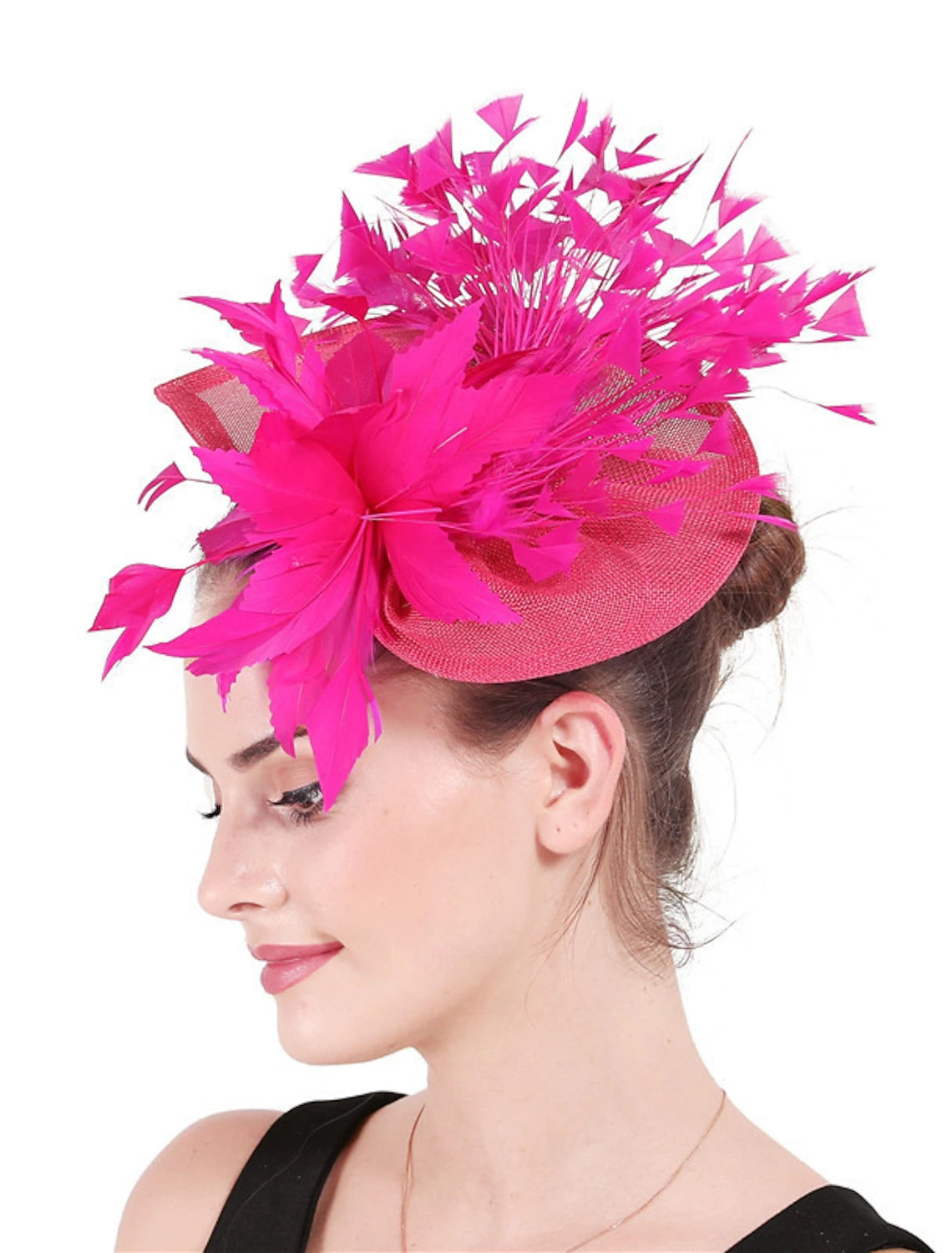 Classical Wedding Party Horse Race Ladies Day Retro Feather Hatwear/Fascinator - Image 5