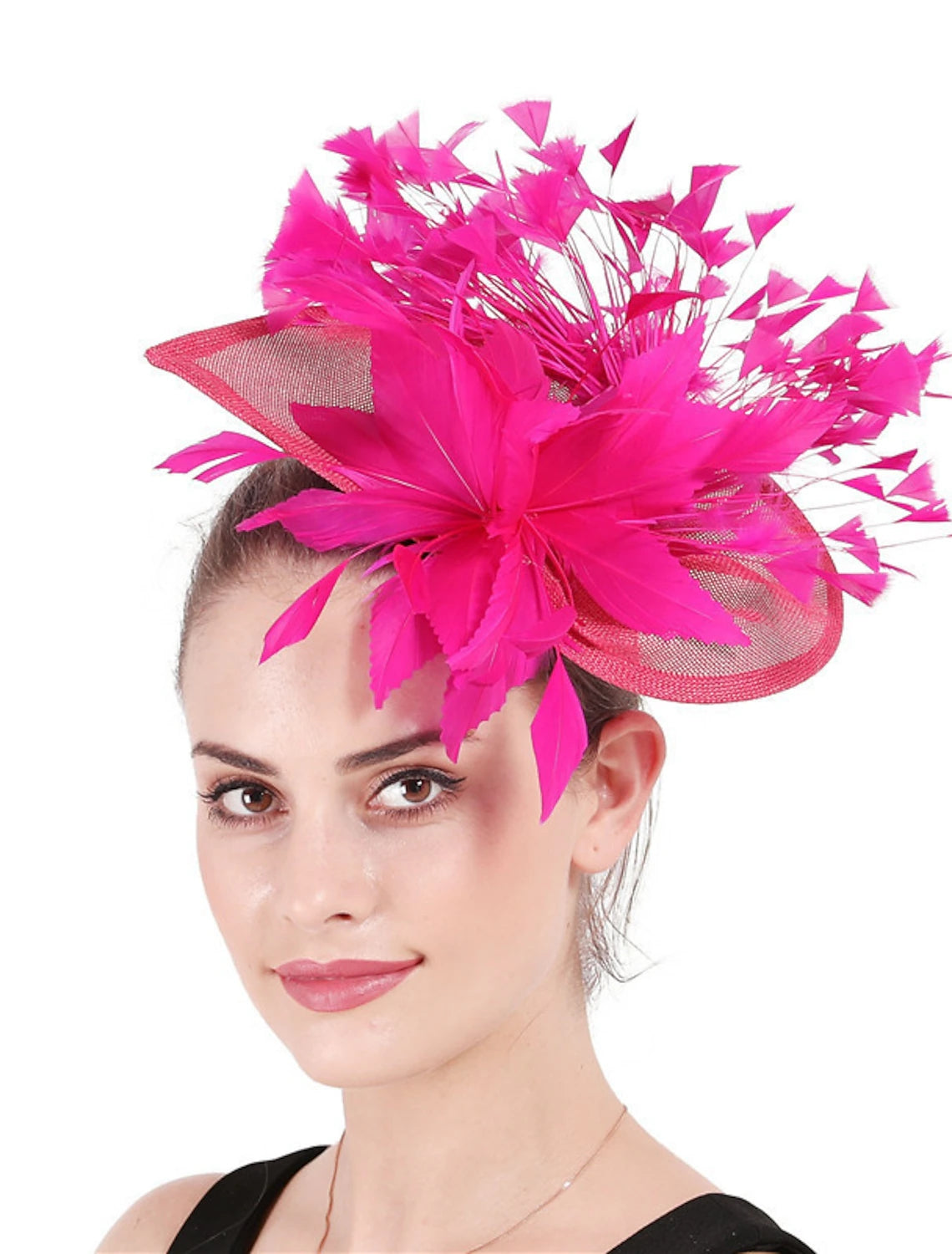Classical Wedding Party Horse Race Ladies Day Retro Feather Hatwear/Fascinator - Image 3