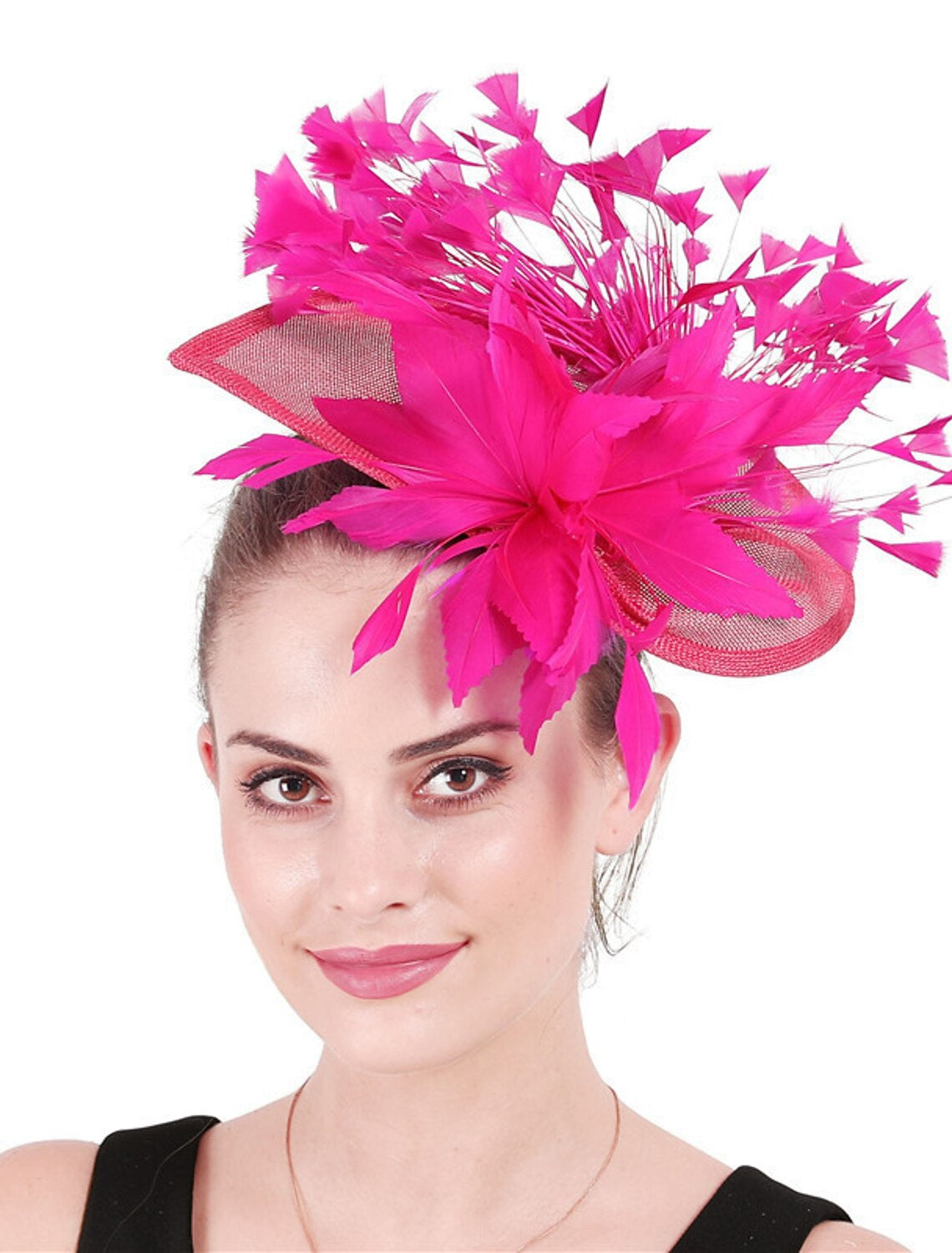 Classical Wedding Party Horse Race Ladies Day Retro Feather Hatwear/Fascinator - Image 4