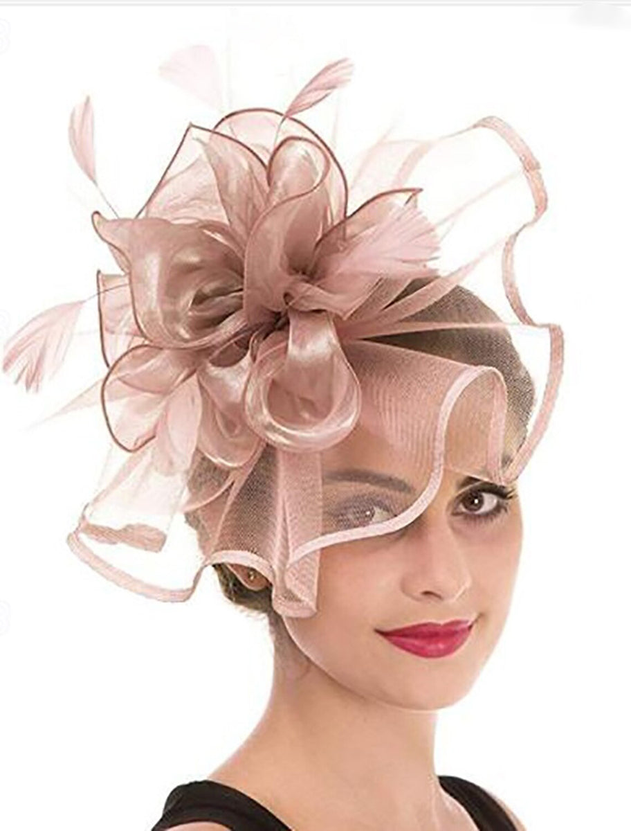 Retro Fascinator Tea Party Ladies Day Feather Minimalist Headpiece/Veil Hat - Image 8