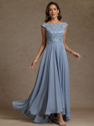 A-Line/Princess Crew Neck Sleeveless Mother of the Bride Dresses With Sequins