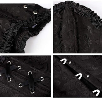 Women‘s Sexy Bavarian Push Up Lace Overbust Corsets for Wedding Party Birthday