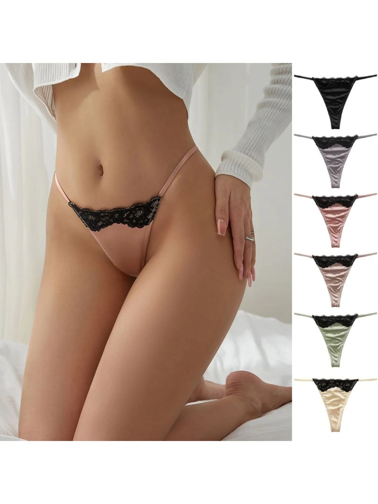 Sexy Charming Dreamy Lace Breathable Polyester Panty