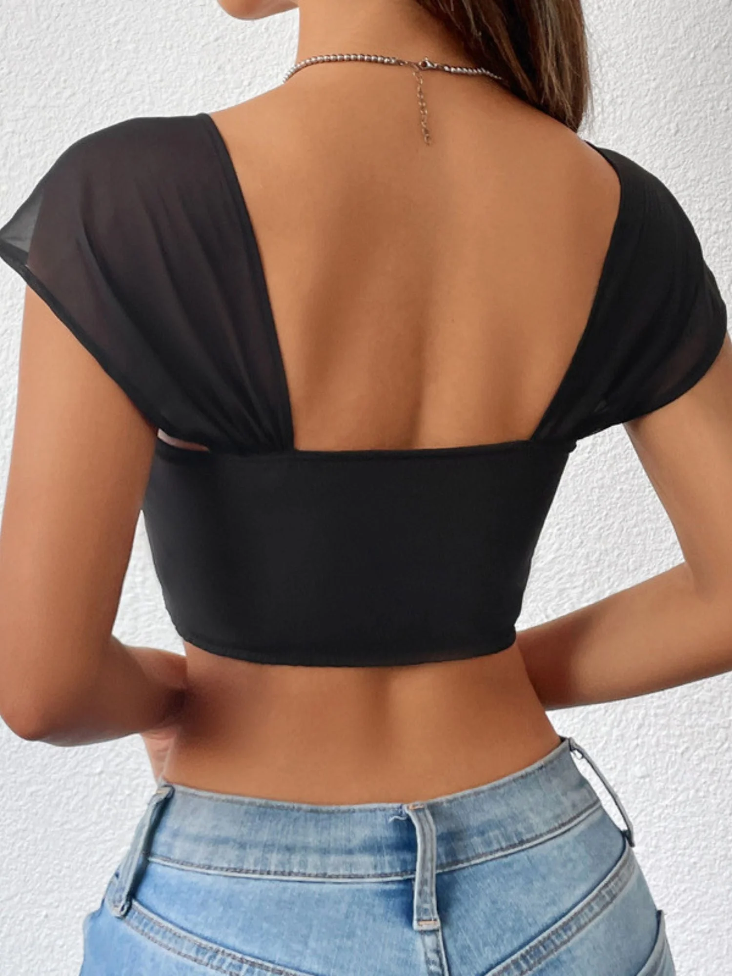 Black Corset Lace Sexy Backless Shapewear - 이미지 2