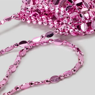 Chic Acrylic Sequins Elegant Weave Chain Evening Clutch Bag with Beadings