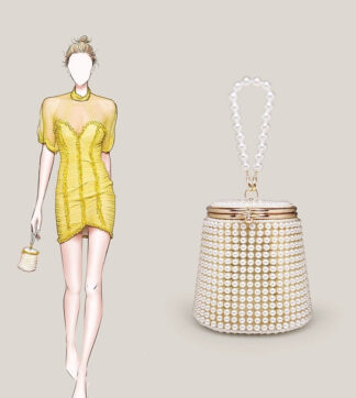 Women's Clutches & Evening Bags with Imitation Pearl Party Bags