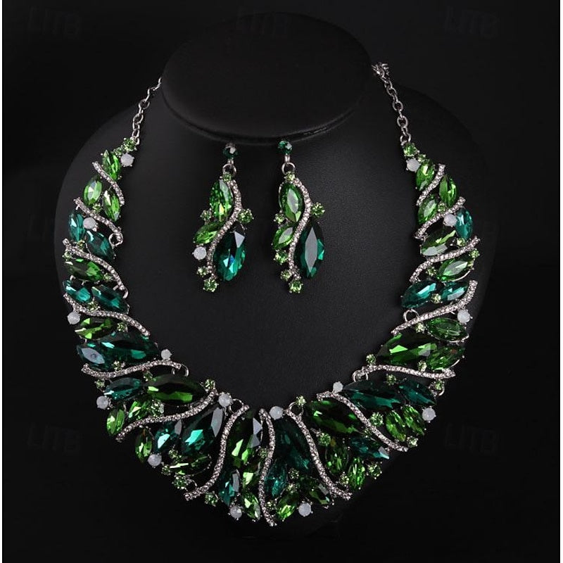 1 set Jewelry Set Earrings For Women's Special Occasion Geometrical Geometric Jewelry Set  For Wedding - Image 6