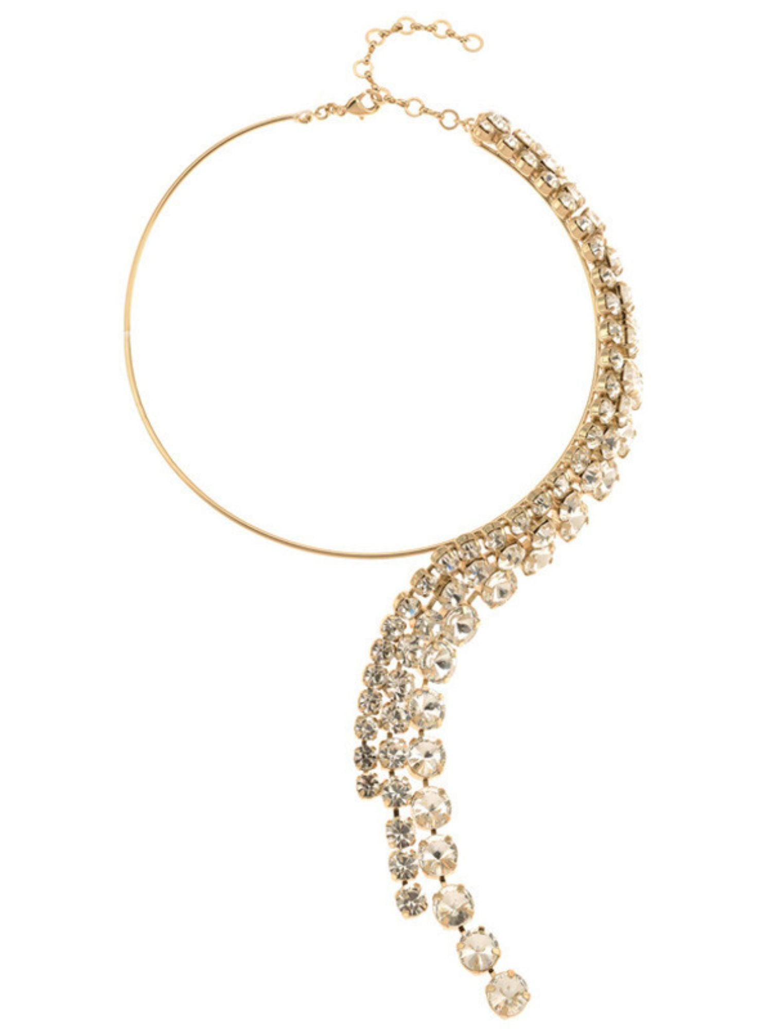 Delicate Fashion Asymmetric Diamonds Elegant Necklace - Image 4