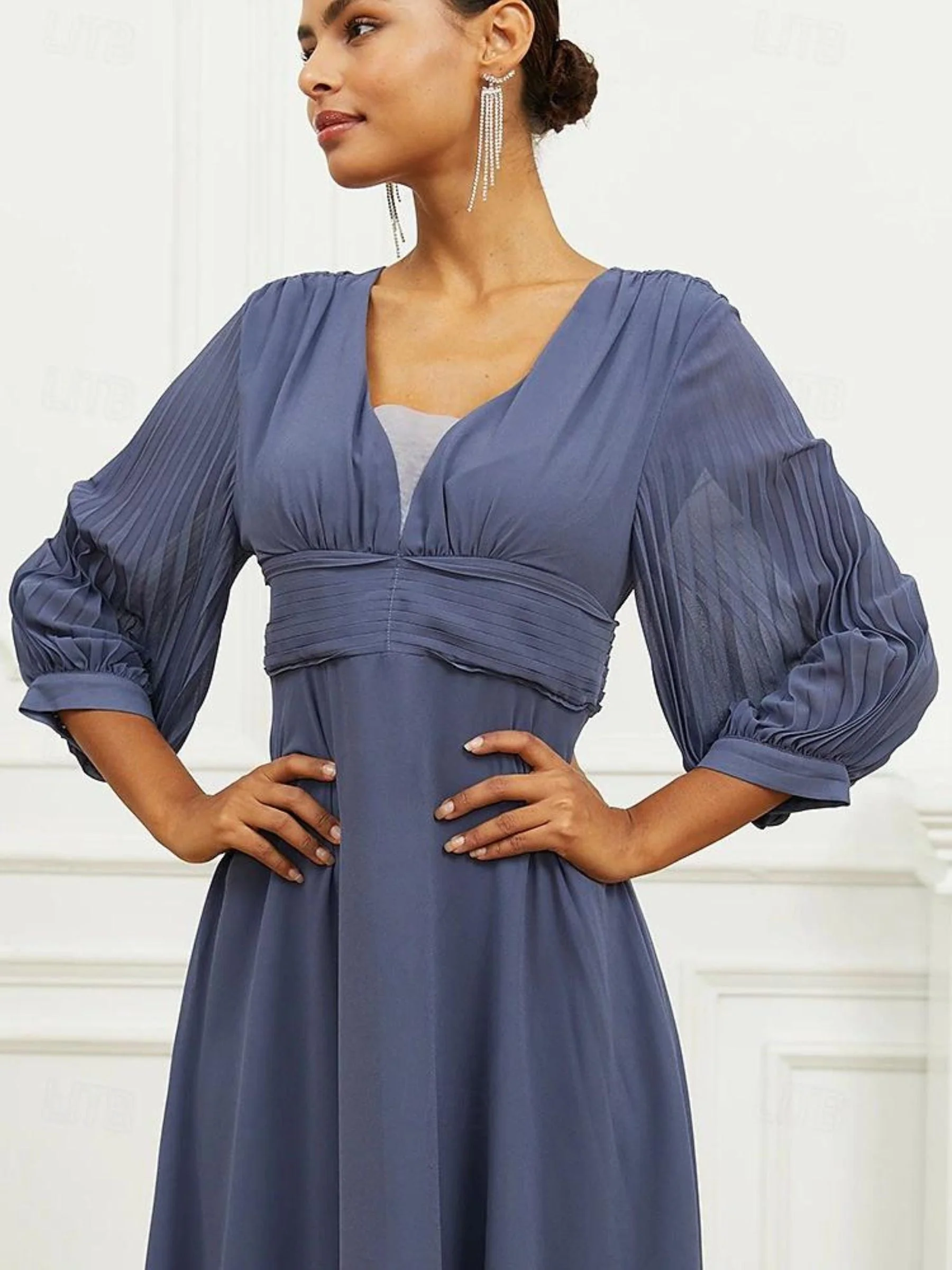 Elegant Luxury Exquisite Tassel Crystal Long Earrings - 画像 (6)