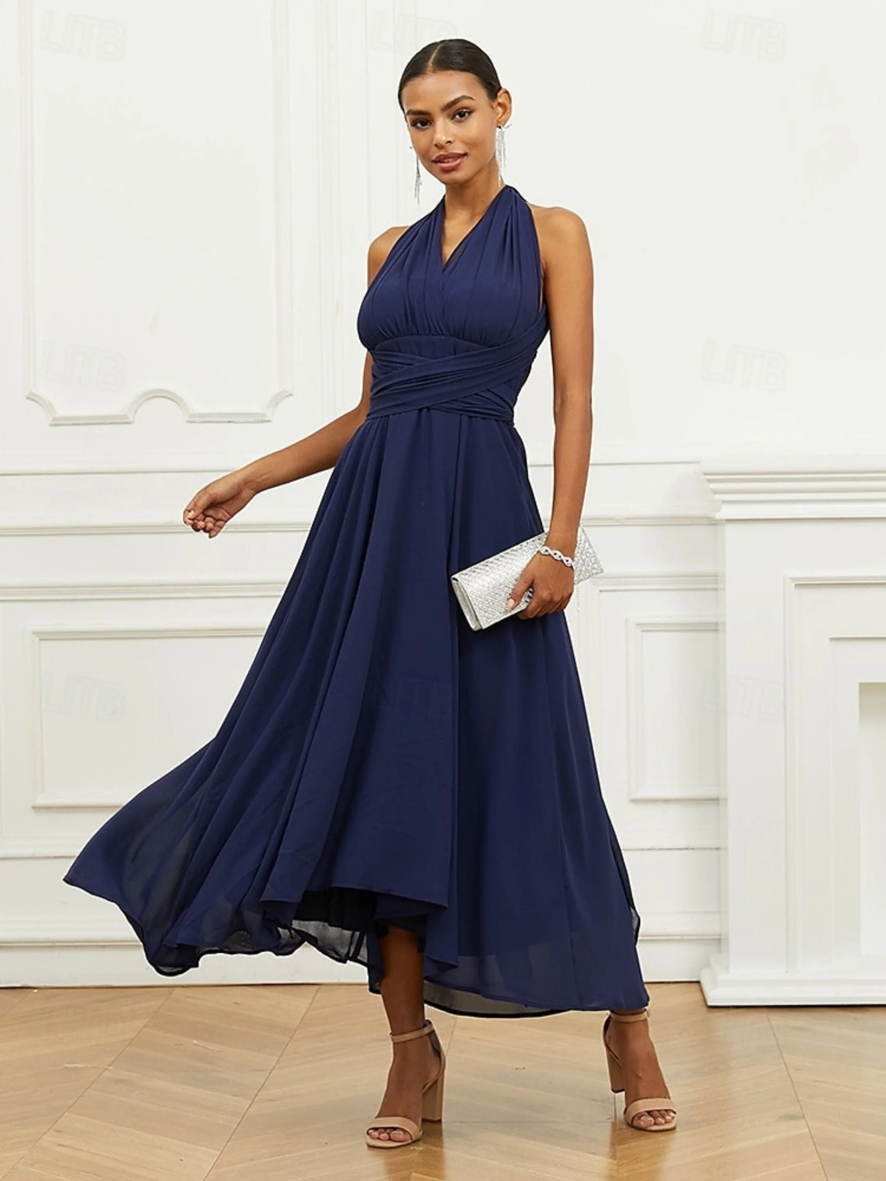 Elegant Luxury Exquisite Tassel Crystal Long Earrings - 画像 (9)