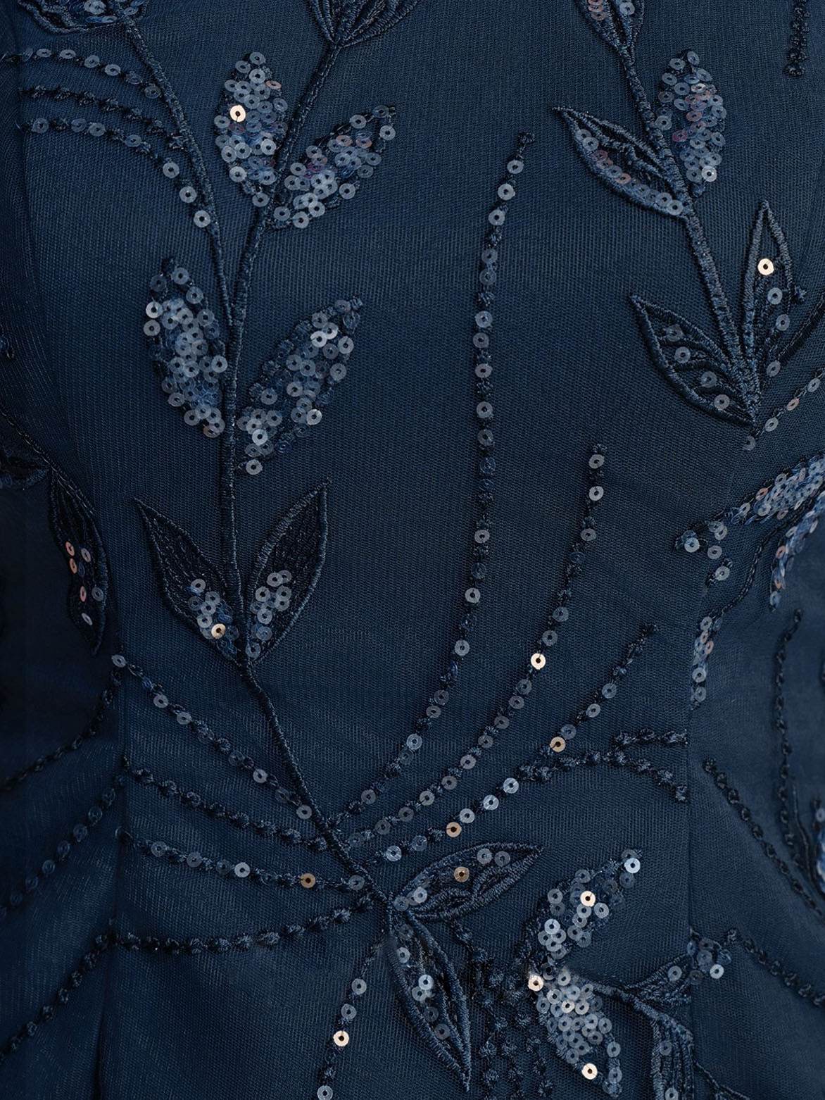 3 Pieces Scoop Sleeveless Floor-Length Mother of the Bride Pantsuits with Appliques & Sequins & Jacket - 画像 (7)