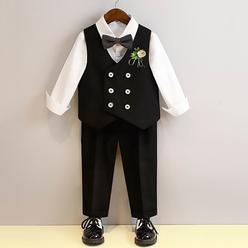 Boys Shirt & Pants Outfit Long Sleeves 7-13 Years 5 Roots Boy's Wedding Suit Sets - 이미지 7