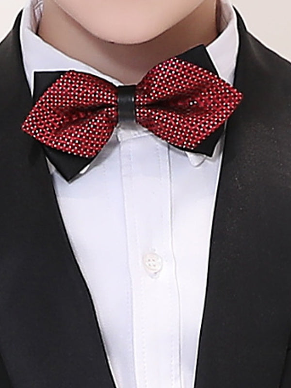 Boys' Blazer Pants Set Formal Set Long Sleeve Outfit 5 Pieces 3-13 Years Boy's Wedding Suit Sets - Image 3