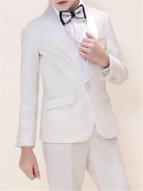 Boys' Blazer Pants Set Formal Set Long Sleeve Outfit 5 Pieces 3-13 Years Boy's Wedding Suit Sets - Image 6