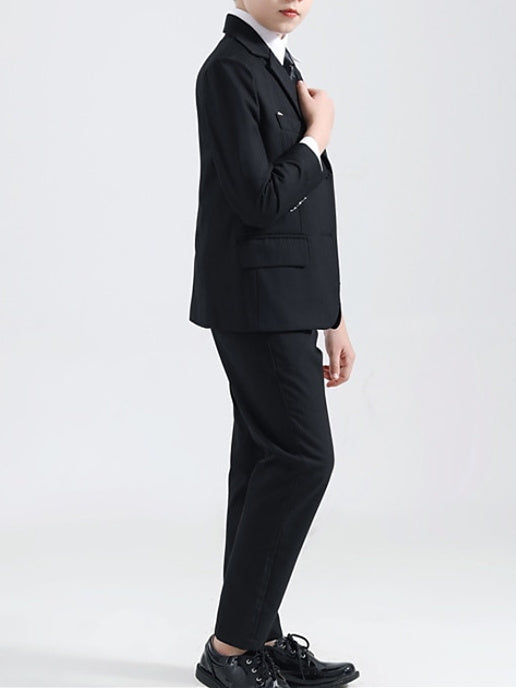 Boys Suit & Blazer Clothing Set 5 Pieces Long Sleeve Boy's Special Occasion Wedding Suit Sets - 이미지 3