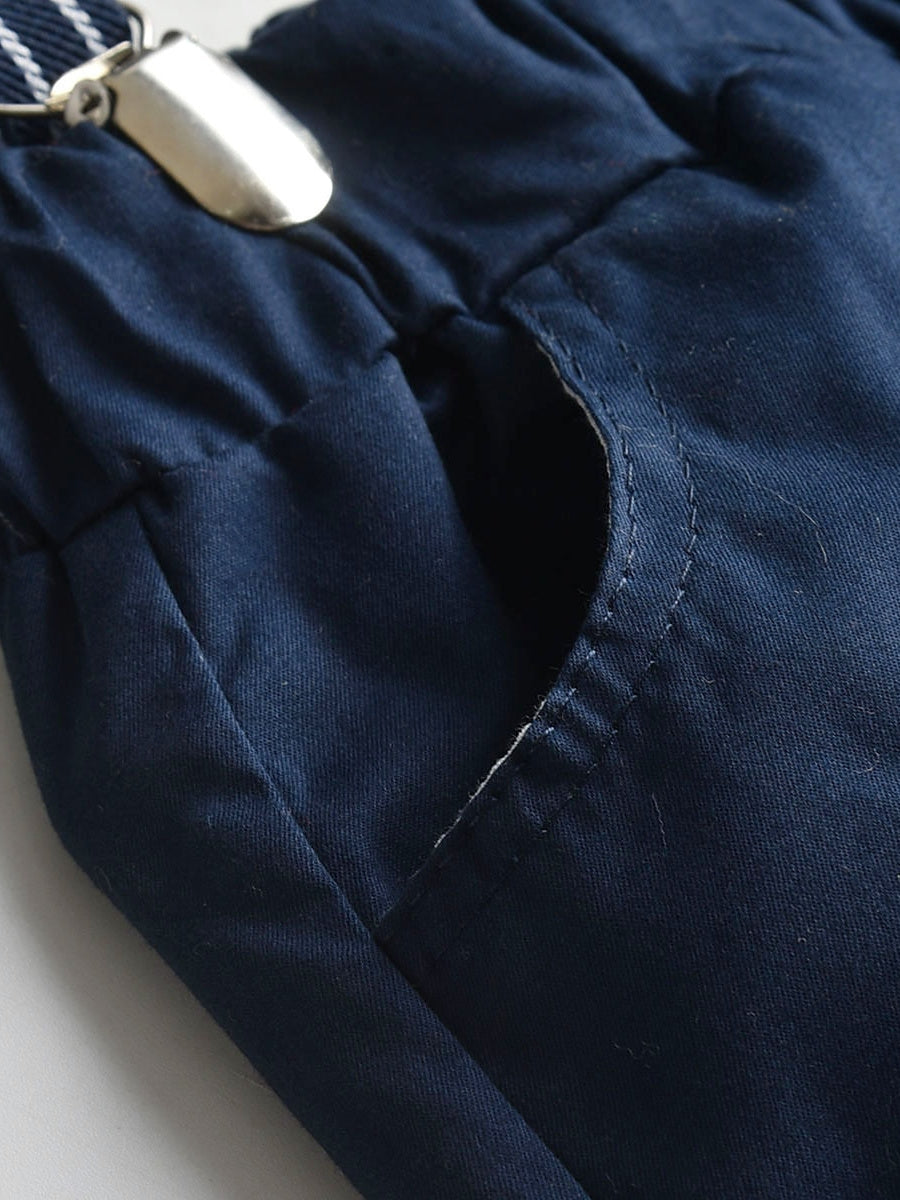 Boys Suit & Blazer Clothing Set Short Sleeve Summer Basic Toddler Wedding Suit Sets - Image 4