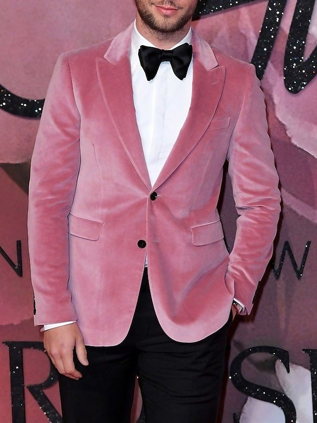 Men's Tailored Fit Single Breasted Two-buttons Blazer Jacket - 画像 (7)