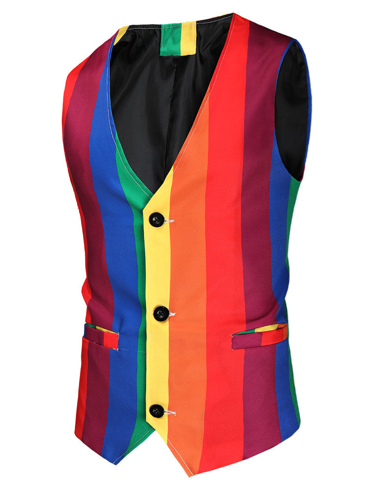 Men's Tailored Fit Single Breasted one button 3 Pieces Polyester Wedding Suits - 画像 (5)