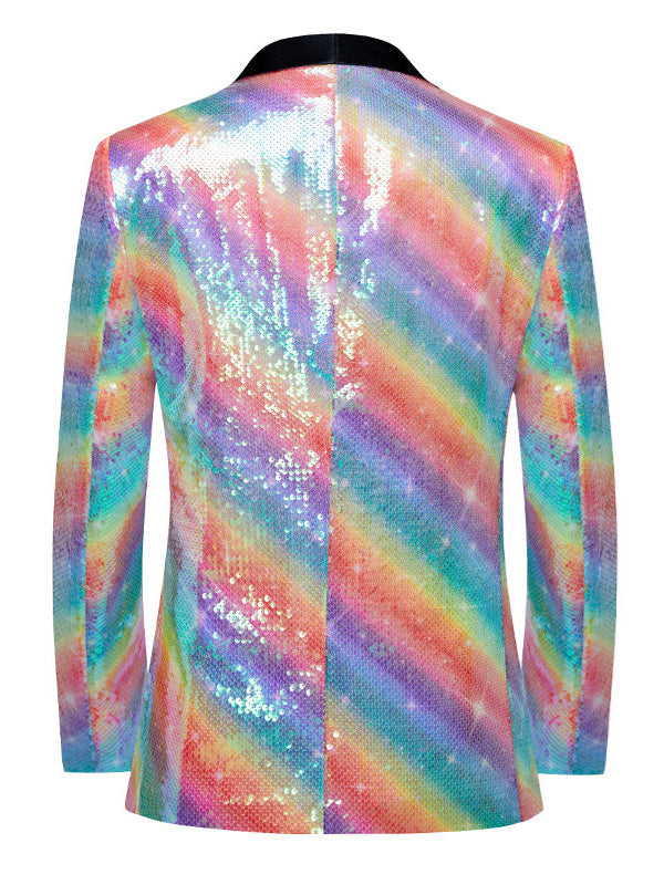 Men's Tailored Fit  Shawl Collar Single Breasted one button Polyester Wedding Suits - 画像 (2)