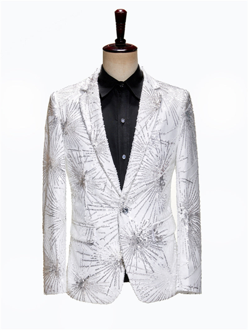 Men's Tailored Fit Polyester Long Sleeves Single Breasted one Button Wedding Suits - 画像 (3)