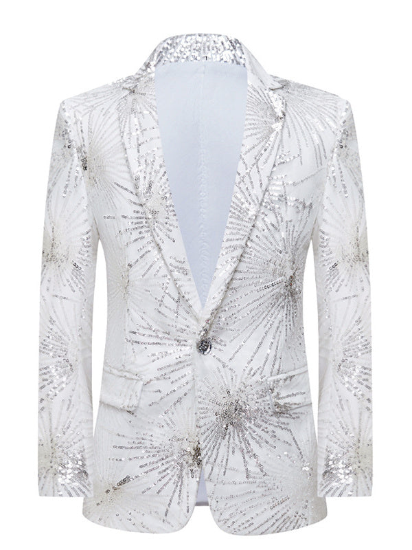 Men's Tailored Fit Polyester Long Sleeves Single Breasted one Button Wedding Suits - 画像 (2)